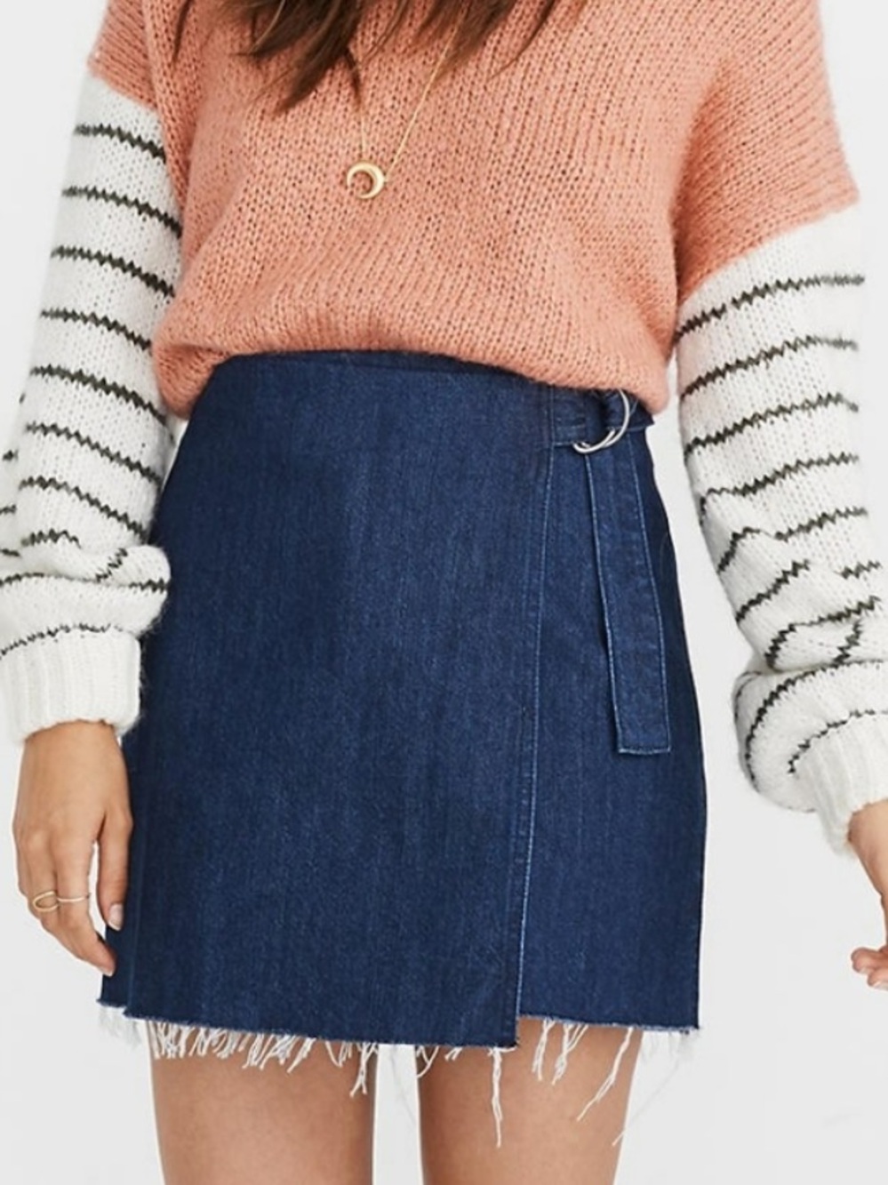 Madewell Denim Wrap Jean Skirt